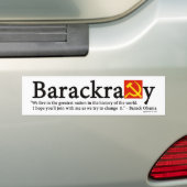 Barackracyのバンパーステッカー バンパーステッカー (車上)