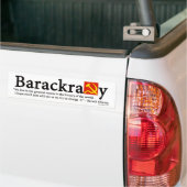 Barackracyのバンパーステッカー バンパーステッカー (トラック上)