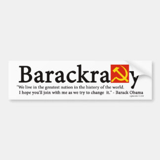 Barackracyのバンパーステッカー バンパーステッカー