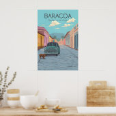 Baracoa Cuba Travel Poster ポスター (キッチン)