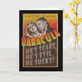 Baracula -ハッピーハローウィンバラック・オバマ カード (黄色い花)