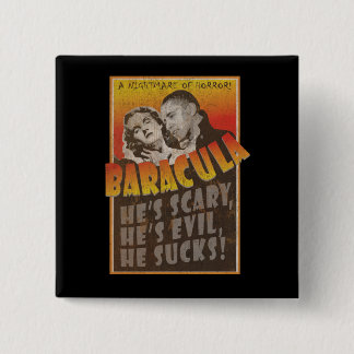 Baracula -バラック・オバマの映画のポスター 缶バッジ