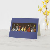 BarbとSmittyのパーティーシーンカード カード (黄色い花)