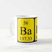 Barb期別テーブル名mag コーヒーマグカップ (正面左)