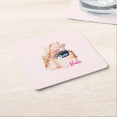 Barb スクエアペーパーコースター (アングル)