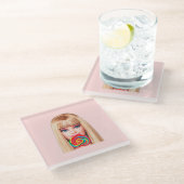 Barb Glass Coaster ガラスコースター (アングル)