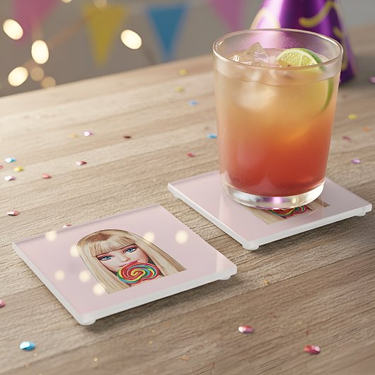 Barb Glass Coaster ガラスコースター