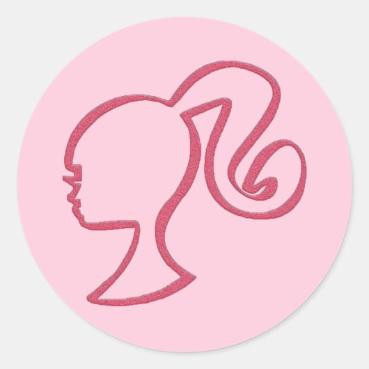 Barb Sticker ラウンドシール (正面)