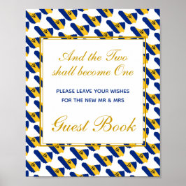 BARBADOSゲストブックのポスターにサイン結婚してください ポスター