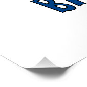 Barbados and Barbadian Flag with Your Name ポスター (コーナー)