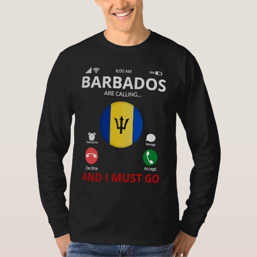 Barbados Are Calling Tシャツ (正面)