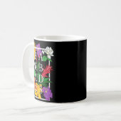 Barbados Bajan Wildflower Pride Floral  コーヒーマグカップ (正面左)
