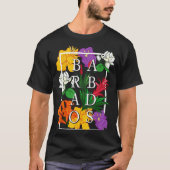 Barbados Bajan Wildflower Pride Floral  Tシャツ (正面)