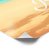 Barbados Beach Hut Travel Poster ポスター (コーナー)