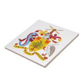 Barbados country coat arms symbol emblem flag タイル (側面)