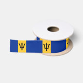 Barbados Flag Bajan Birthday Party サテンリボン (リール)