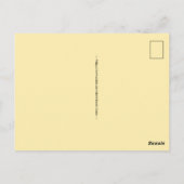 Barbados Island Map Postcard ポストカード (裏面)