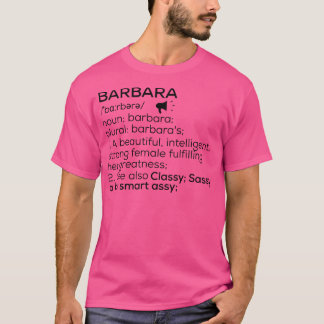 Barbara名の定義Barbara女性名 Tシャツ