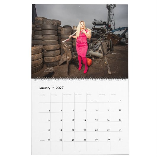 Barbara 2022 Calendar Scrapyard by Evija Laivina カレンダー (1月 2027)