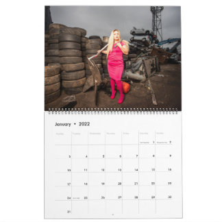 Barbara 2022 Calendar Scrapyard by Evija Laivina カレンダー
