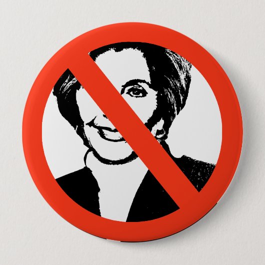Barbara Boxer 缶バッジ (正面)