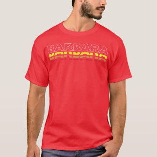 Barbara First Name Funny Vintage Sunset Barbara fr Tシャツ