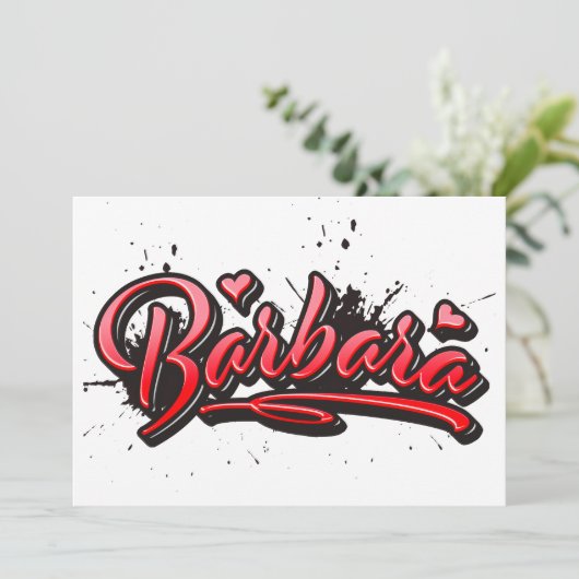 Barbara Heart Splash Graffiti Karte カード (スタンド正面)