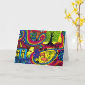 Barbara´sの世界カード カード (黄色い花)