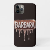 ✨ Barbara Sparkle Luxe Rose Gold Diamond Drip Case-Mate iPhoneケース (裏)