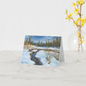 Barbara Stantonによる「雪溶け」:ノートカード カード (黄色い花)