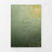 Barbara + Tim Trifold Wedding Invitation 三つ折り招待状 (カバー)