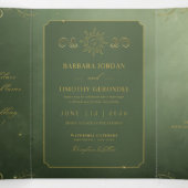 Barbara + Tim Trifold Wedding Invitation 三つ折り招待状 (内部中)