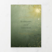 Barbara + Tim Trifold Wedding Invitation R12 三つ折り招待状 (カバー)