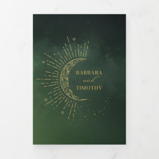 Barbara + Tim Trifold Wedding Invitation R13 三つ折り招待状