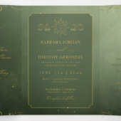 Barbara + Tim Trifold Wedding Invitation R14 三つ折り招待状 (内部中)