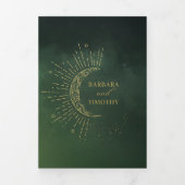Barbara + Tim Trifold Wedding Invitation R14 三つ折り招待状 (カバー)