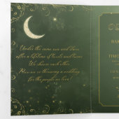 Barbara + Tim Trifold Wedding Invitation R14 三つ折り招待状 (内部最初)