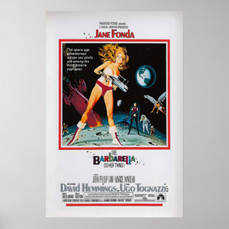 Barbarella Movie Poster Vintage Jane Fonda Giclée ポスター