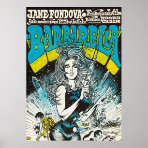 Barbarella  Vintage Czech Movie ポスター