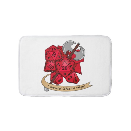 Barbarian Dice Design バスマット (正面)