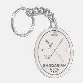 Barbarian Golfing キーホルダー (正面左)