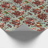 Barbarian-Themed Christmas Wrapping Paper ラッピングペーパー (角)