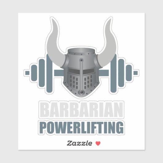 Barbarian Warrior Powerlifting Workout シール (シート)