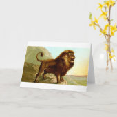 Barbaryのライオン カード (黄色い花)