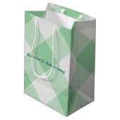 Barbecue企業の追加のロゴパーティーの好意 ミディアムペーパーバッグ (裏面アングル)