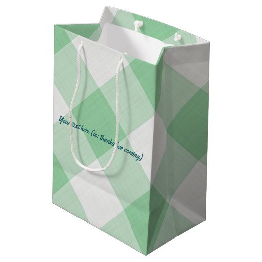 Barbecue企業の追加のロゴパーティーの好意 ミディアムペーパーバッグ (裏面アングル)