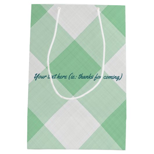 Barbecue企業の追加のロゴパーティーの好意 ミディアムペーパーバッグ (裏面)