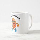 Barbecue avec saucisse : Ça va chauffer !  コーヒーマグカップ (正面右)