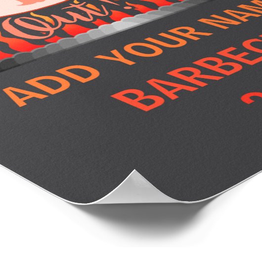 Barbecue Bbq Funny G Grill Competition ポスター (角)