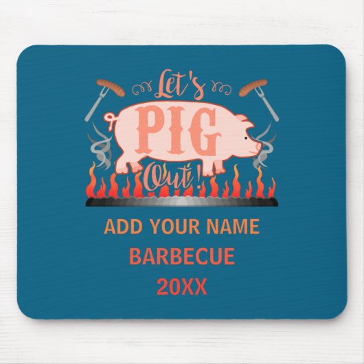 Barbecue Bbq Funny G Grill Competition  マウスパッド (正面)